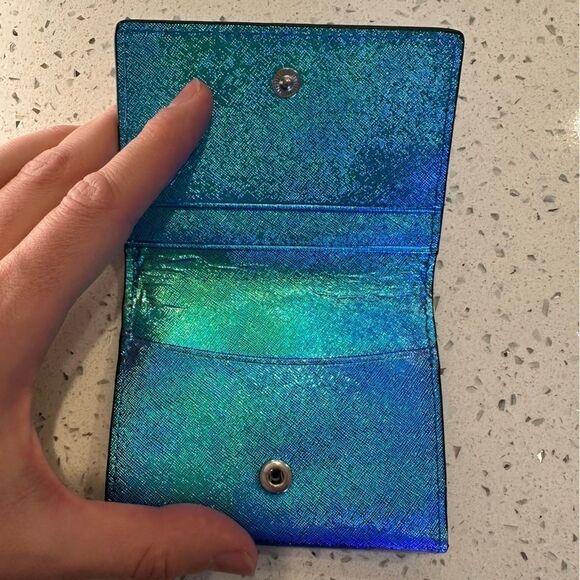 Rebecca Minkoff Irredescent Blue Wallet - Picture 4 of 7